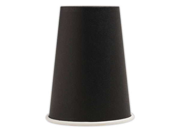 1 Sachet de 15 Gobelets en carton 20 cl Noir - Pro nappe