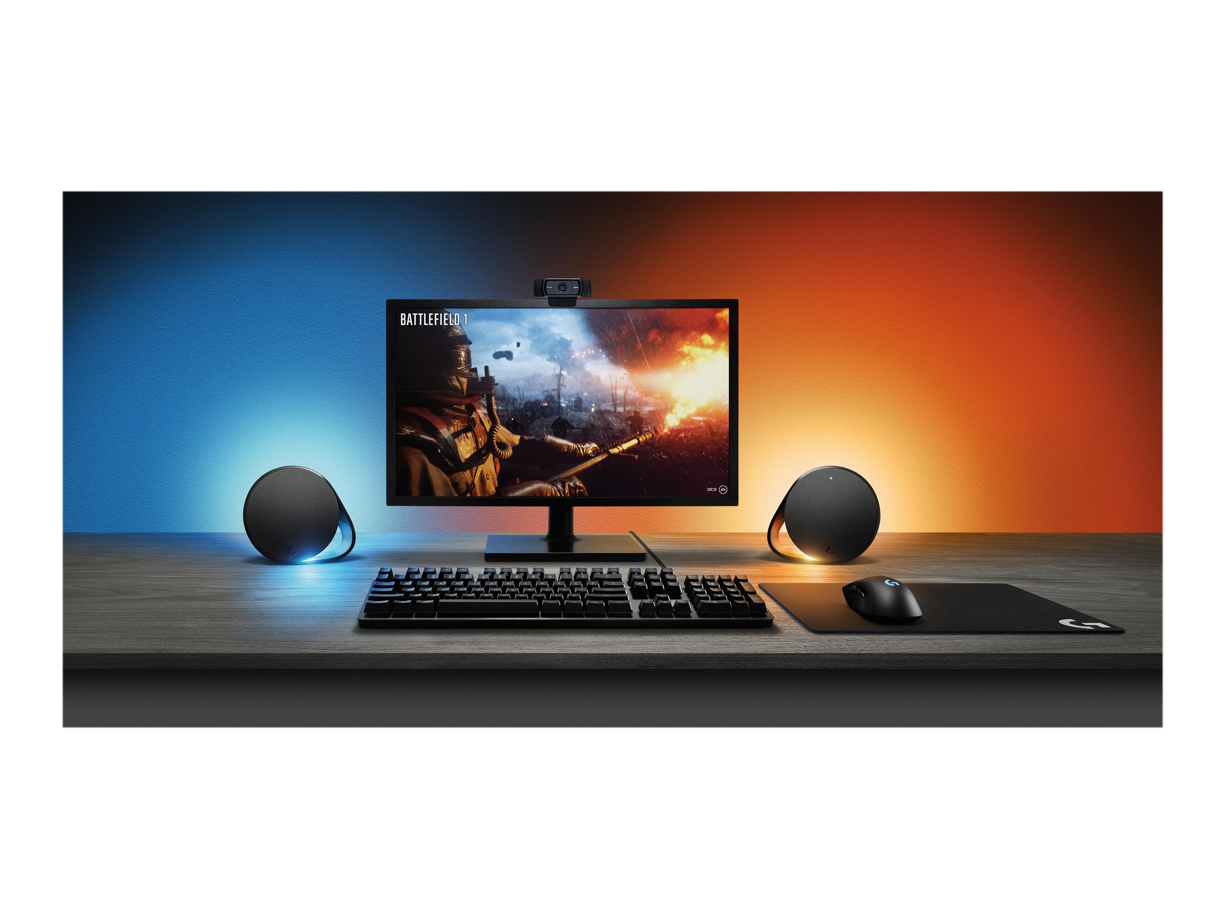 LOGITECH G560 Speaker system for PC 2.1-channel wireless Bluetooth USB 120 Watt Total