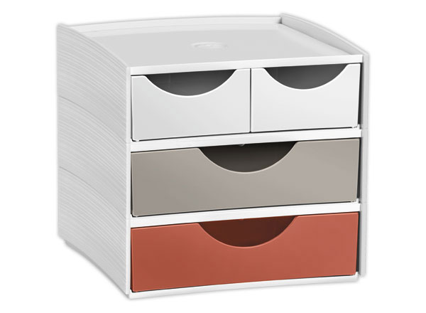 1 Module 4 tiroirs Mycube Terra Nova - CEP - couleurs assorties