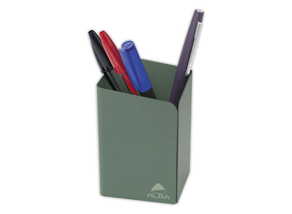 1 Pot à crayons métal - Vert céladon