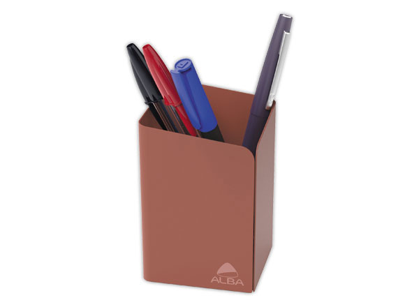 1 Pot à crayons métal - Terracotta