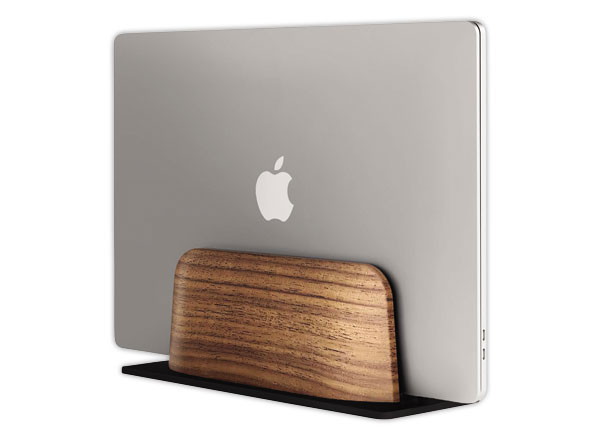 1 Support ordinateur portable et tablette vertical bois