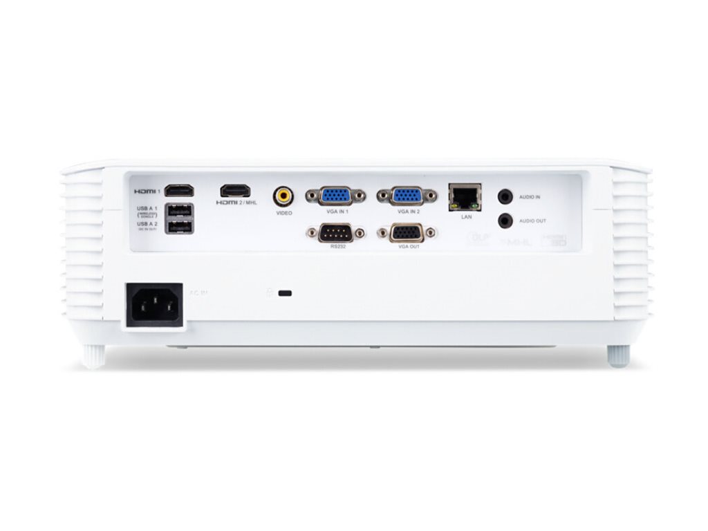 ACER S1286H - XGA 1.024 x 768 - 3500 ANSI Lumens - 20.000:1 - 0.617 - 16W Speaker x 1 - 3 ans RA