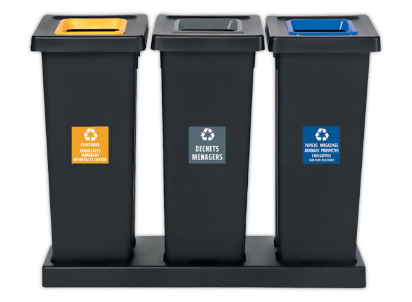 1 Poubelles 3Fit 50L
