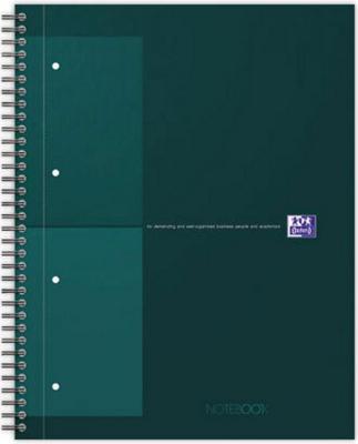 1 Cahier spirale Notebook A4+, 160p, 5x5, Oxford international Vert