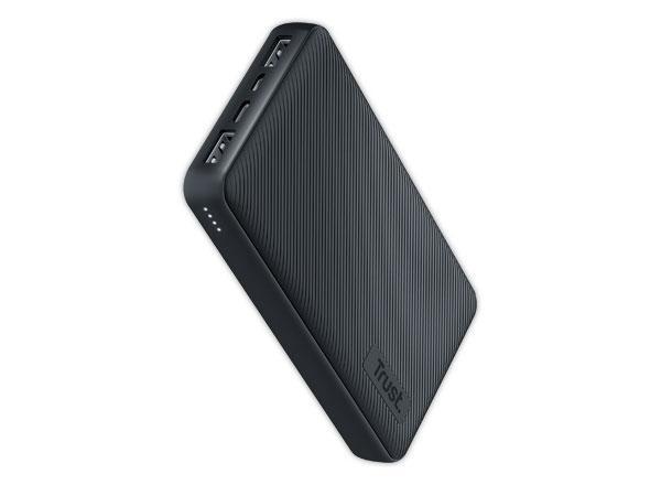 1 Batterie externe Powerbank Trust PrimoEco 15.000 mAh - Noir
