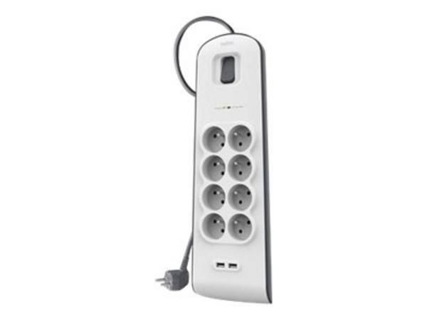 BELKIN Multiprise/Parafoudre 8 Prises 2 Ports USB