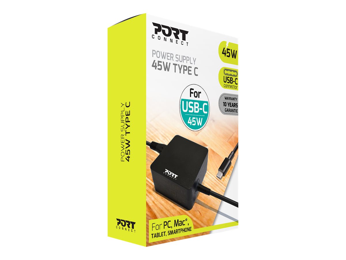 PORT DESIGNS power supply 45W - TYPE C - EU