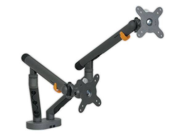1 Bras porte-écran double BE Flexible Dual - Anthracite