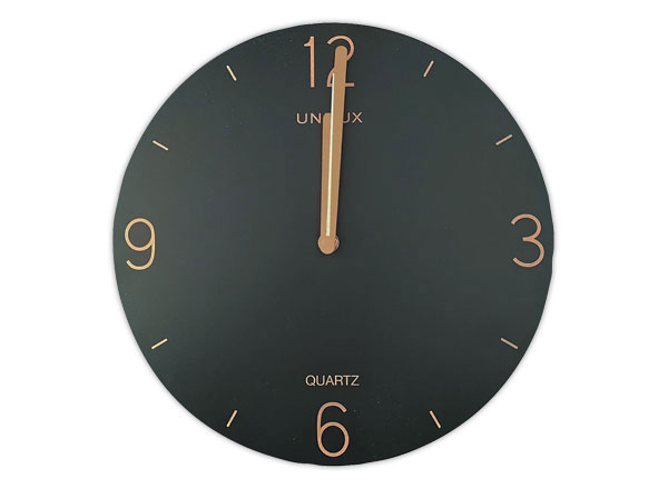 1 Horloge Oxford Savana Bois MDF - Noir