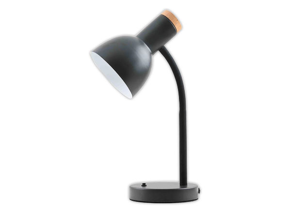 1 Lampe de bureau Andonios Bois/Noir