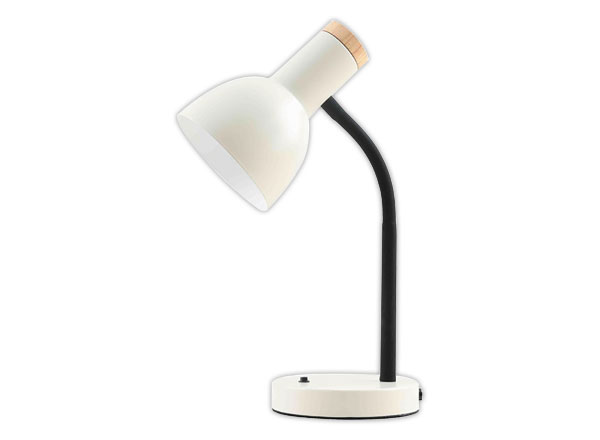 1 Lampe de bureau Andonios Bois/Blanc