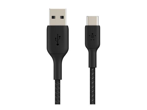 BELKIN BOOST CHARGE USB-A to USB-C Cable Braided 2M Black