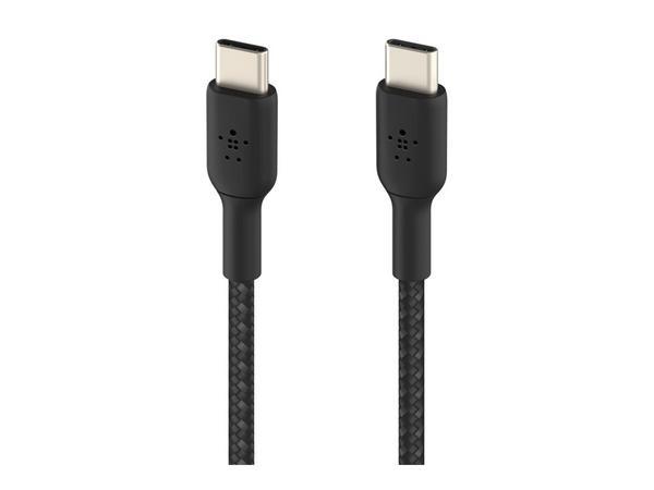 BELKIN BOOST CHARGE USB-C to USB-C 2.0 Cable Braided 1M Black