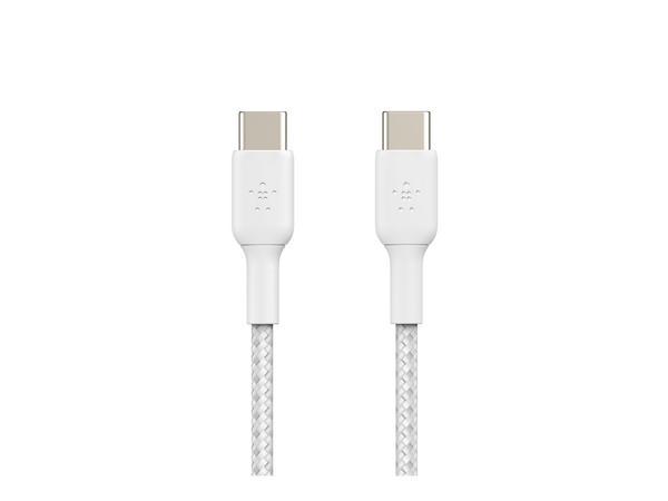 BELKIN BOOST CHARGE USB-C to USB-C 2.0 Cable Braided 1M White