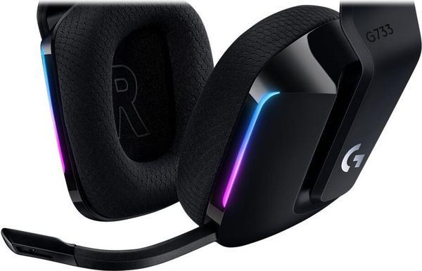 LOGITECH G G733 LIGHTSPEED Wireless RGB Gaming Headset Headset full size 2.4 GHz wireless black