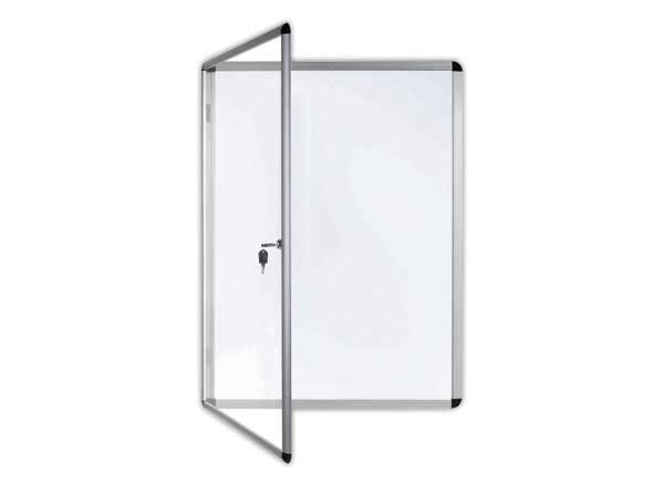 1 Vitrine d'intérieur 4 x A4 fond métallique