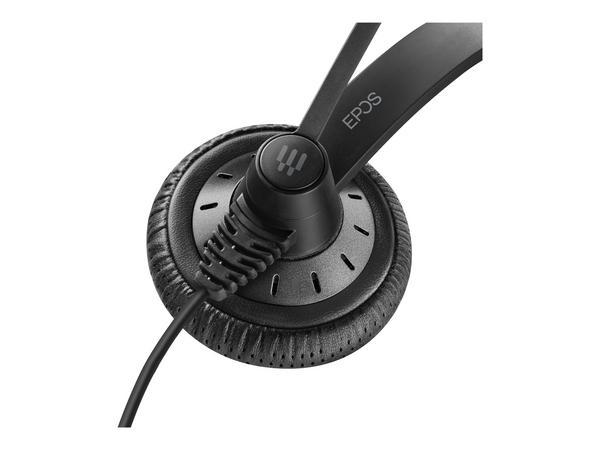 EPOS SC 75 USB MS double-sided wired headset with both 3.5 mm jack and USB connectivity