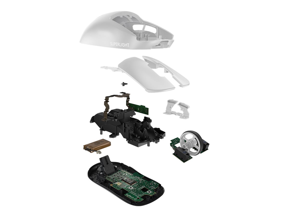 LOGITECH PRO X SUPERLIGHT Wireless Gaming Mouse Mouse optical 5 buttons wireless 2.4 GHz USB LIGHTSPEED receiver white