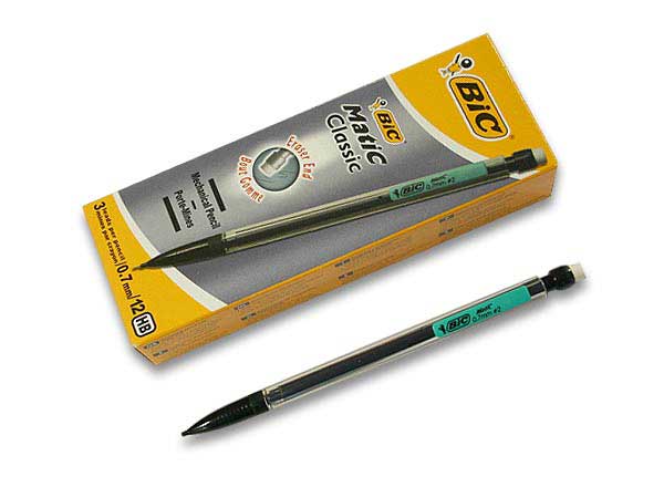 1 Boite de 12 Porte-mines BIC Matic 7 corps noir- Mines 0,7mm