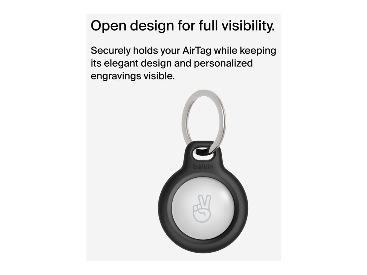 BELKIN Airtag Protection avec porte-clés Noir