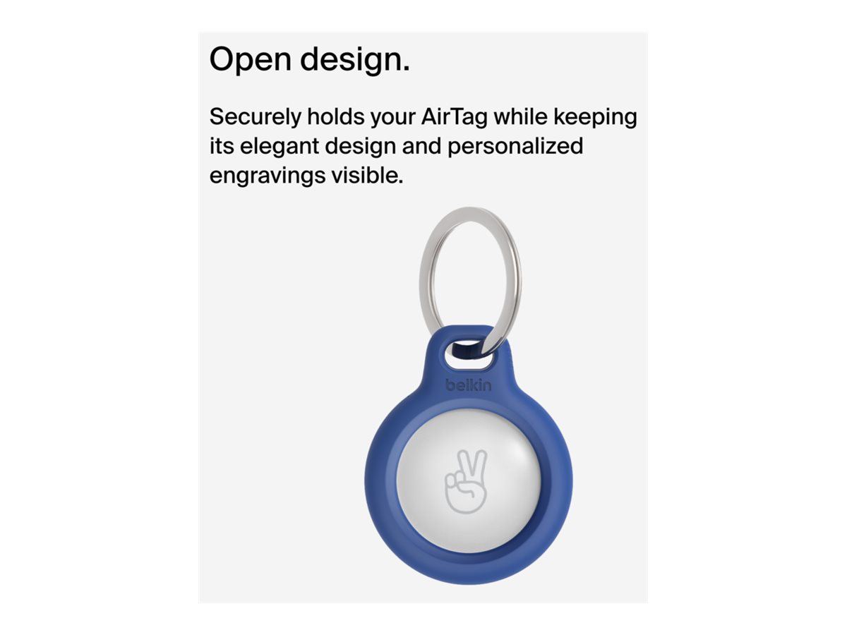 BELKIN Airtag Protection avec porte-clés Bleu