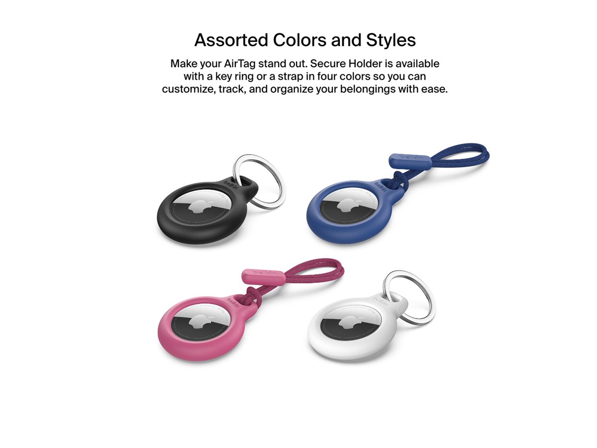 BELKIN Airtag Protection avec Cordon Rose