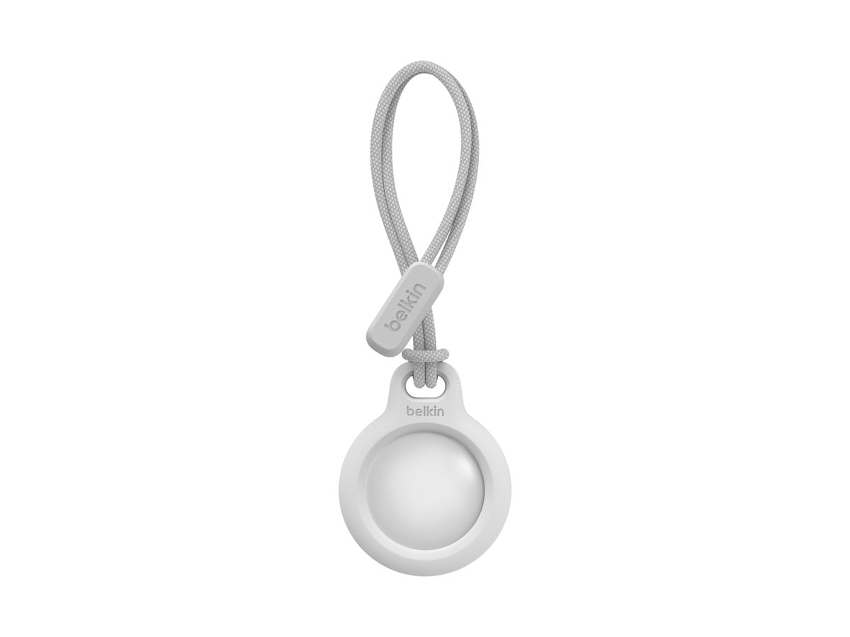 BELKIN Airtag Protection avec Cordon Blanc