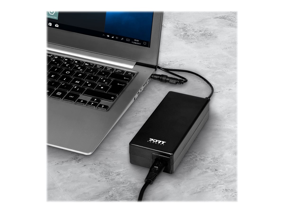 PORT DESIGNS Compatible with ACER and TOSHIBA notebooks EU Plug 65W power supply for notebooks up to 90W
