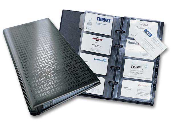 1 Classeur cartes de visite DURABLE Visifix petit format 14,5x25,5 cm