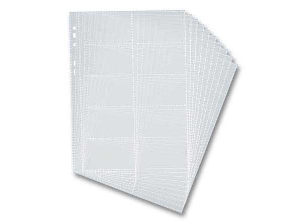 1 Sachet de 10 Pochettes cartes de visite pour classeur DURABLE Visifix format A4