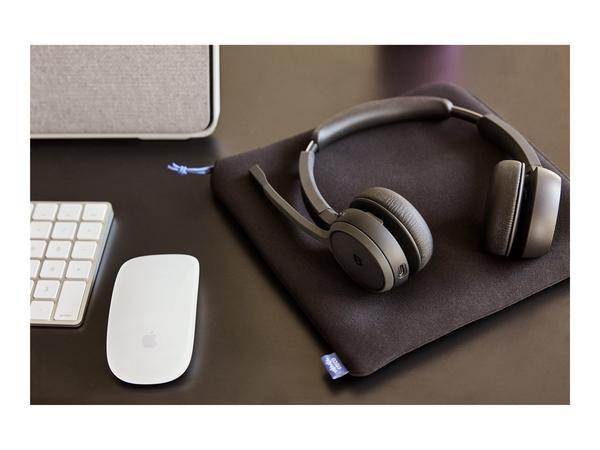 CISCO 722 Wireless Dual On-ear Headset USB-A Bundle-Carbon Black
