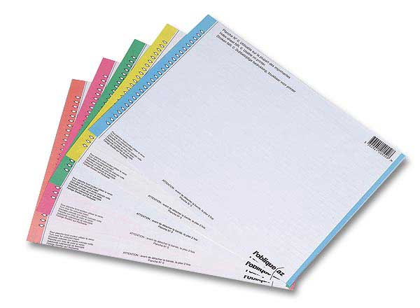 1 Sachet de 10 Planches d'étiquettes n°0 pour tiroir -assortis