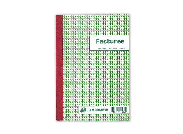 1 Manifold autocop imprimé Factures 14,8x 21cm - Foliotage 50/3