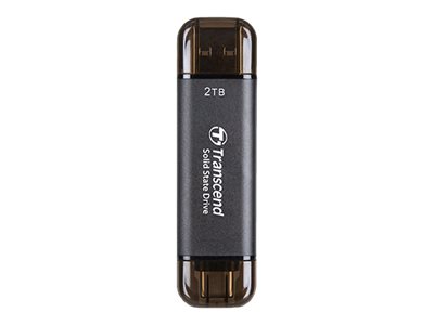 TRANSCEND 2To External SSD ESD310C USB 10Gbps Type C/A