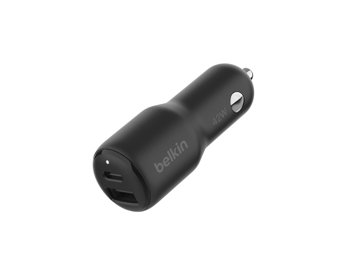 BELKIN Boost Charge 42w - 30w USB-C PD PPS + 12w USB-A Car Charger