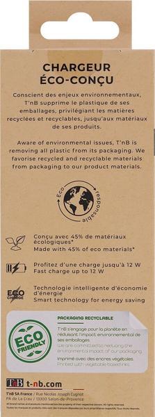 TNB USB Eco-friendly Wall Charger 2.4A Sand