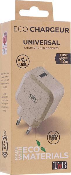 TNB USB Eco-friendly Wall Charger 2.4A Sand
