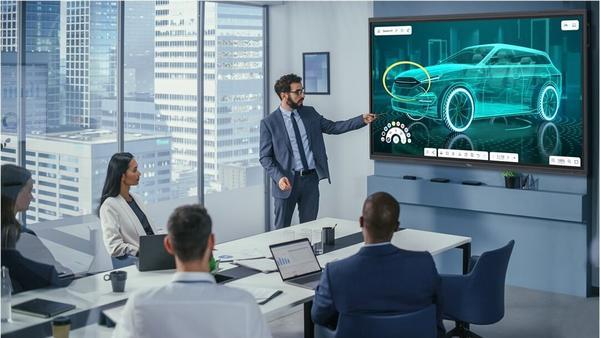 OPTOMA 5863RK 86p 400cd/m2 UHD Interactive 4K Multi-Touch-Display Android 13 Integrated Google Play Store