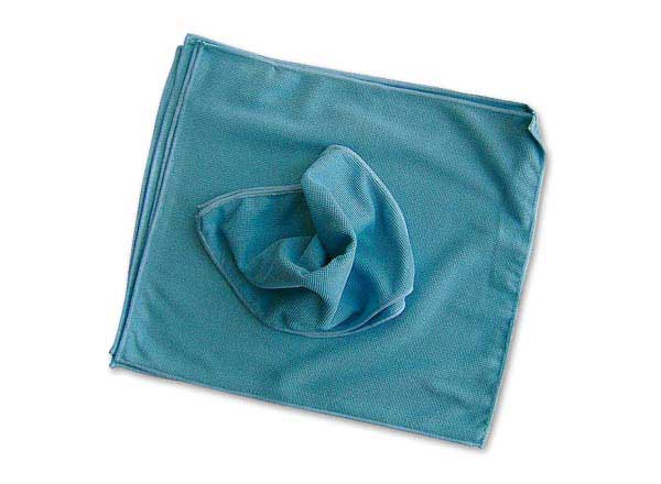 1 Sachet de 5 Carrés de tissus multi-usages microfibres - bleu