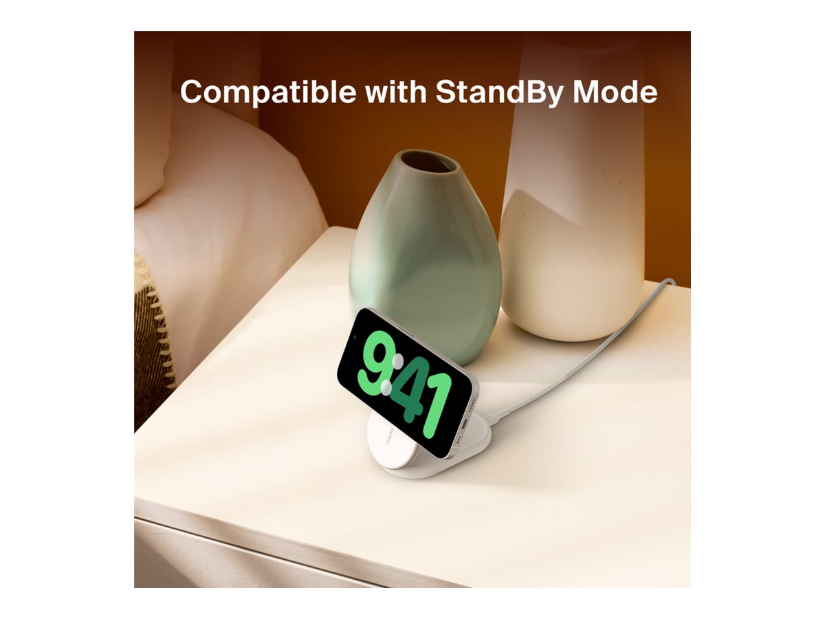 BELKIN BOOSTCHARGE Qi2 15w Magnetic Stand White