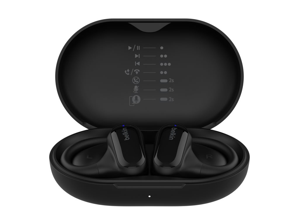BELKIN Clearfit Open-Ear Wireless Earbuds Black