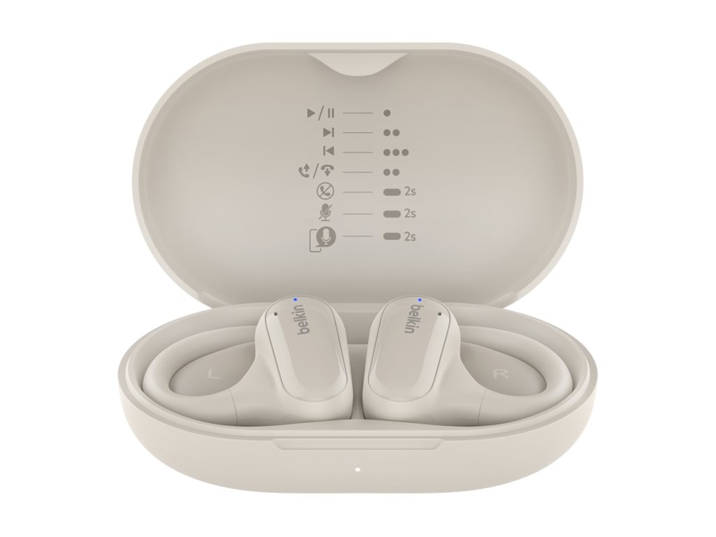 BELKIN Clearfit Open-Ear Wireless Earbuds Sand