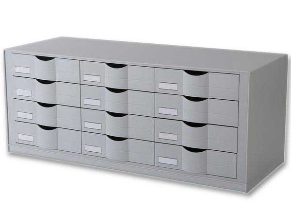 1 Bloc 12 tiroirs - largeur 81,3 cm