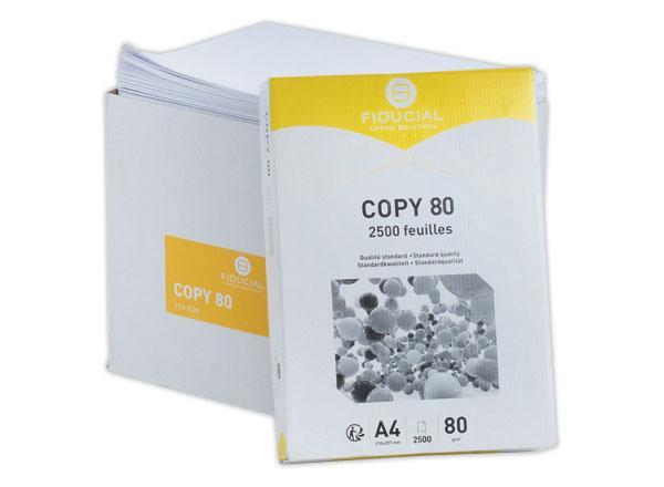 1 2500 feuilles de papier blanc A4 80g COPY 80 FIDUCIAL