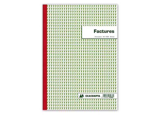 1 Manifold autocopiant imprimé Factures 21 x 29,7 cm - Foliotage 50/3
