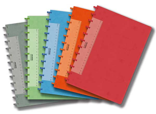 1 Cahier couverture carte ADOC A4, 5x5, 144 pages