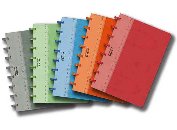 1 Cahier couverture carte ADOC A5, 5x5, 144 pages