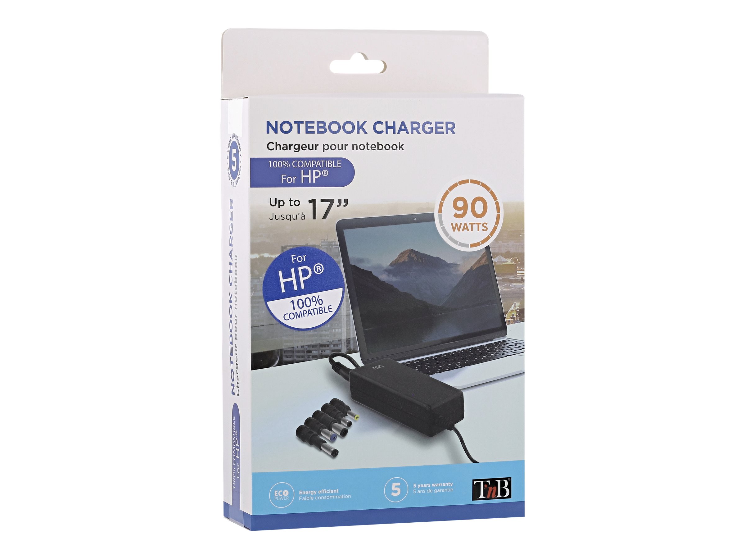 TNB Universal Power Supply For Notebooks Up To 17p Compatible With Most 19V Powered Notebooks 90W Max 9 Adapters