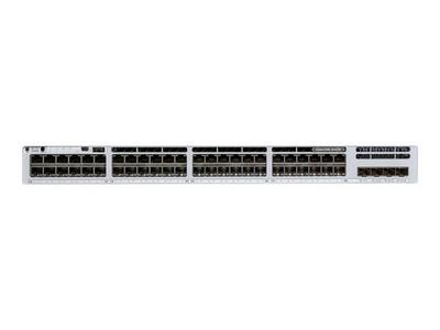 Cisco Meraki Catalyst 9300L-48PF-4X - Commutateur - C3 - Géré - 48 x 10/100/1000 (PoE+) + 4 x 1/10 Gigabit (liaison montante) - Montable sur rack - PoE+ (890 W) - AC